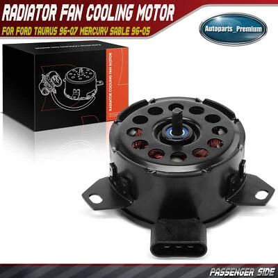 Motor de refrigeración del ventilador del radiador lateral derecho para Ford Taurus 96-07 Mercury Sable 96-05 Foto 1 de 4