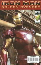 Iron-Man Comic 1 Golden Avenger Cover A First Print 2008 Fred Van Lente Marvel