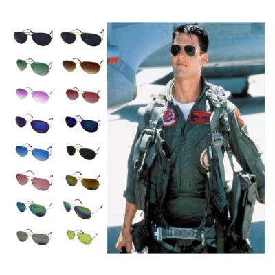 Lt. Pete MAVERICK 80s Retro Shade Mens Pilot Style Sunglasses