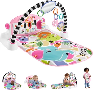 Baby Activity Mat Glow and Grow Kick & Play Piano Gym, Portable Musical Toy with - Picture 1 of 6