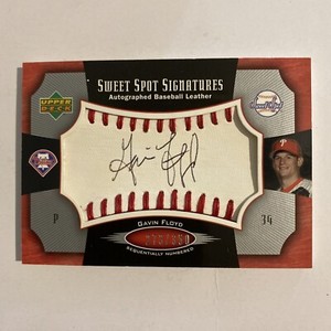2005 Sweet Spot Signatures Red Stitched Black Ink /350 Gavin Floyd #SS-GF (242)