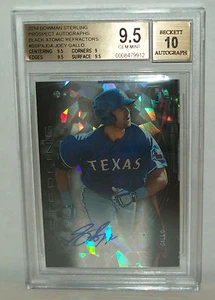 2014 Sterling Black Atomic Refractor Joey Gallo Auto (01/10) BGS 9.5/10 GEM MINT - Picture 1 of 2