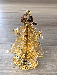 Tortolitos Danbury Mint 2008 en adorno de oro árbol 3D - Imagen 1 de 6