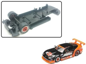 NEW Scalextric W9436 Underpan Chassis Front Wheels Tyres Axle Jaguar XKRS - Picture 1 of 2