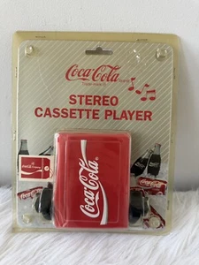 VTG 1994 Coca Cola Stereo Cassette Player w/ Headphones SEALED RARE COLLECTABLE - Picture 1 of 4