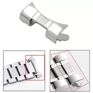 2pcs Stainless Steel 19mm-24mm Curved End Watch Band Wristwatch Link Replace - Picture 1 of 6