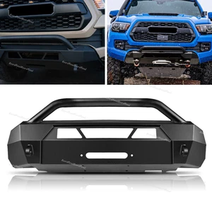 Fit For 2016 to 2021 Toyota Tacoma Steel Heavy Duty Front Bumper Guard Bull Bar - Picture 1 of 12