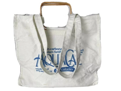 Bolso de mano vintage de mercado publicidad asas de bambú BOHO RETRO ECOLÓGICO Foto 1 de 4