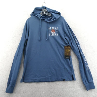 Sudadera con Capucha Auburn Tigers Para Hombre Pequeña Mediana '47 Marca Azul Tejido Claro Sudadera Nueva Foto 1 de 4