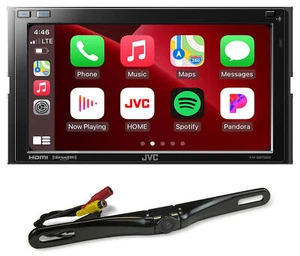 JVC KW-M875BW 6.8" Car Monitor Wireless CarPlay/Android Stereo w/HDMI+Backup Cam - Picture 1 of 12