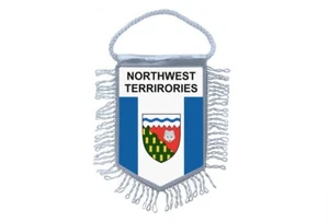 Mini banner flag pennant window mirror cars banner canada northwest territories - Bild 1 von 1