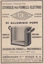 Z4001 Vaisselle De Aluminium Electric - Publicité D'Époque - 1933 Advertising