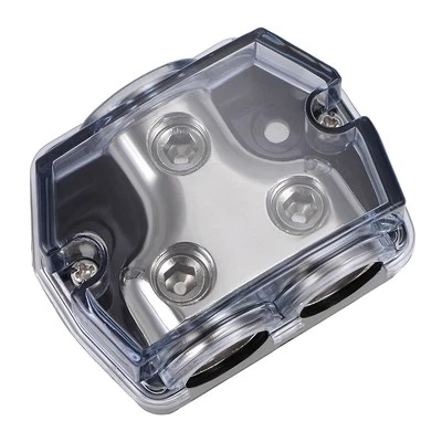 2Way 0 Gauge in Out Power Distribution Block Splitter Ground Distributor Power - Image 1 of 4