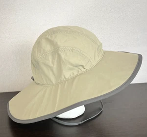 Outdoor Research Kids Sun Hat Size L 6-12 Years Tan Gray Wide Brim Hiking UPF - Picture 1 of 8