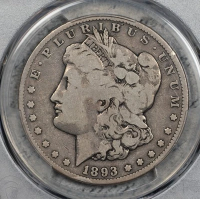 1893-CC Morgan Dollar PCGS VG8 Carson City! #EYS9 - Image 1 of 3
