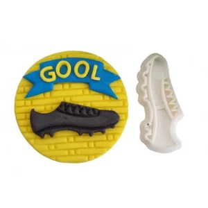 3D Football Shoes Boot Cutter Stamp Fondant Cake Birthday Biscuit - Picture 1 of 2