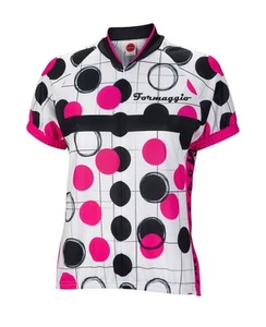 Camiseta deportiva de ciclismo para mujer Formaggio Dots grande en X - Imagen 1 de 3