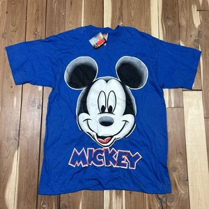 Camiseta Jerry Leigh de Mickey Unlimited de stock antiguo nueva con etiquetas puntada única XL azul Disney - Imagen 1 de 8