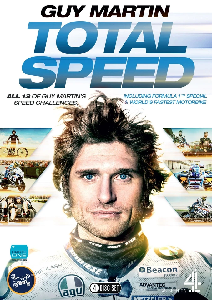 Guy Martin: Total Speed Boxset (series 1/2/3 and F1 Special) (DVD) Guy Martin - Image 1 of 1