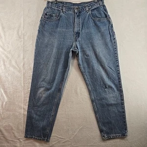 Vintage Levis 545 Jeans Mens 36x30 Loose Fit Distressed Denim Made in USA 90s - Picture 1 of 11