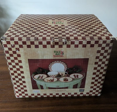 Juego de vajilla de 16 piezas Debbie Mumm Zak Designs arte popular Papá Noel servicio para 4 Foto 1 de 4