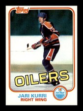 1981-82 Topps Jari Kurri #18 Rookie RC Edmonton Oilers