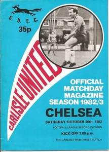 Carlisle United V Chelsea 30-10-1982 Division 2 - Picture 1 of 1