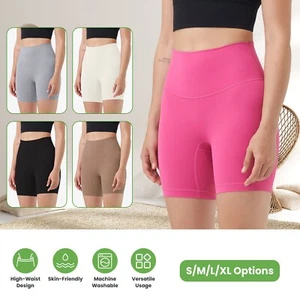 Women's Fitness Yoga Shorts High Waist Soft Polyamide Riding Shorts Women' Dance - Picture 1 of 44