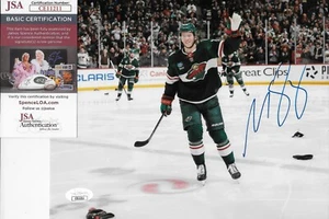 Signed Matt Boldy Minnesota Wild Autographed 8x10 Photo #2 w JSA Authentication - Picture 1 of 5