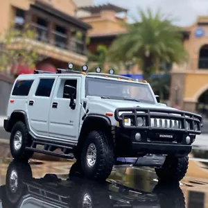 1:32 HUMMER H2 Diecast Car Model Simulation Sound Light Kids Birthday Toy Gift - Picture 1 of 15