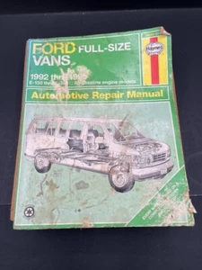 Haynes Repair Manual 36094 Ford Full-Size Vans 1992-1995 E-150 thru E-350 EUC - Picture 1 of 12