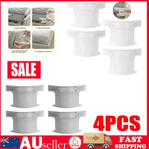 4PCS DIY Heavy Duty Bed Sheet Holder Bedsheet Grippers Fixed Quilt Fixing Tool Q - Picture 1 of 16