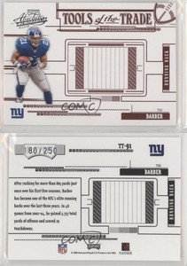 2005 Playoff Absolute Memorabilia Tools of the Trade Red /250 Tiki Barber #TT-91