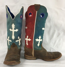 Ariat Kid’s Ranchero Boots Style 10016228 Multicolor Cross Cowboy Boots US 11.5