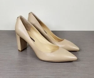 Ivanka Trump Lysa Pointed Toe Pump, Nude Leather, Womens Size 6 M - Picture 1 of 11