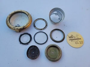 42-48? Lincoln Zephyr Continental Dashboard Clock Bezel Gauge Glass Dome Light - Picture 1 of 23