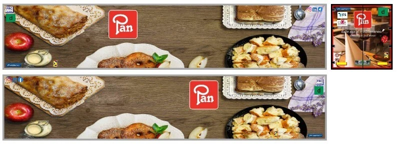 Nuova Grafica Pan Bolzano adesiva trasparente per rimorchi Frigo Herpa 1/87. - Immagine 1 di 1