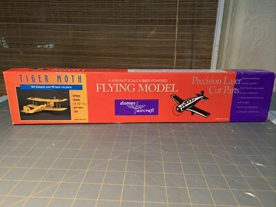 Dumas Aircraft  Flying Model Kit No. 208 Tiger Moth New Sealed  - Image 1 of 4