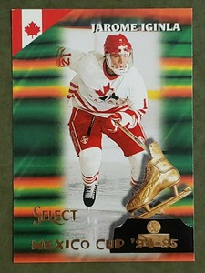 JAROME IGINLA 1994-95 SCORE SELECT ROOKIE MEXICO CUP CANADIAN JUNIOR TEAM HOF RC