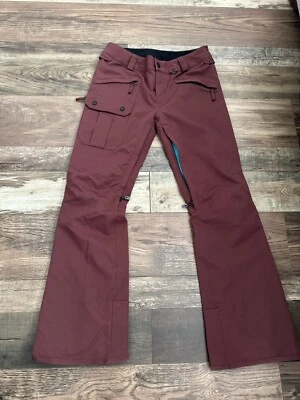 Volcom Mira Shell Snowboard Pants Womens Small Burnt Red Ski - Image 1 of 3