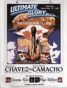 Vintage Original Julio Cesar Chavez vs Hector Camacho Boxing Fight Program - Picture 1 of 1