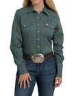 Cinch Western Shirt Womens Long Sleeve Print Snap Front MSW9201027