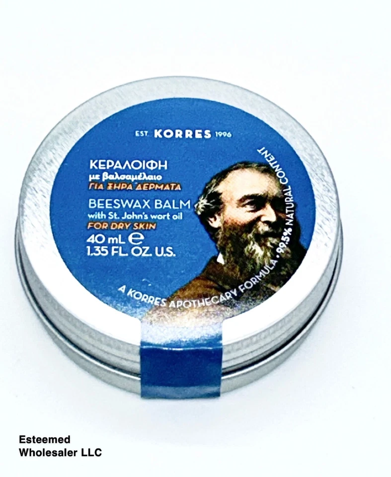 Bálsamo de cera de abejas KORRES con aceite de hierba de San Juan para piel seca 1,35 oz sin caja Foto 1 de 1