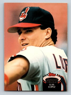 Luis Lopez 1992 Stadium Club #556a Cleveland Indians - Image 1 of 2