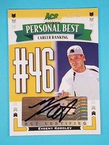 2013 Ace Authentic Grand Slam Personal Best Auto Evgeny Korolev #PB-EK1 1/46 🎾