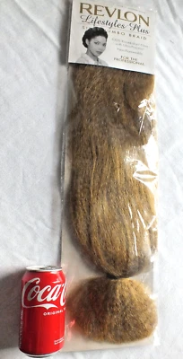 Revlon Sintético 24" Lujoso Pieza de Pelo Rubio Fresa Trenza Jumbo Sedosa Foto 1 de 4