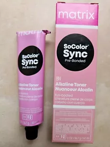MATRIX SoColor Sync Pre-Bonded Alkaline Toner 8N Medium Blonde Neutral New In Bx - Picture 1 of 2