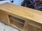 Oak Furniture Land SOLID NATURAL OAK LARGE hardwood, modern TV Cabinet