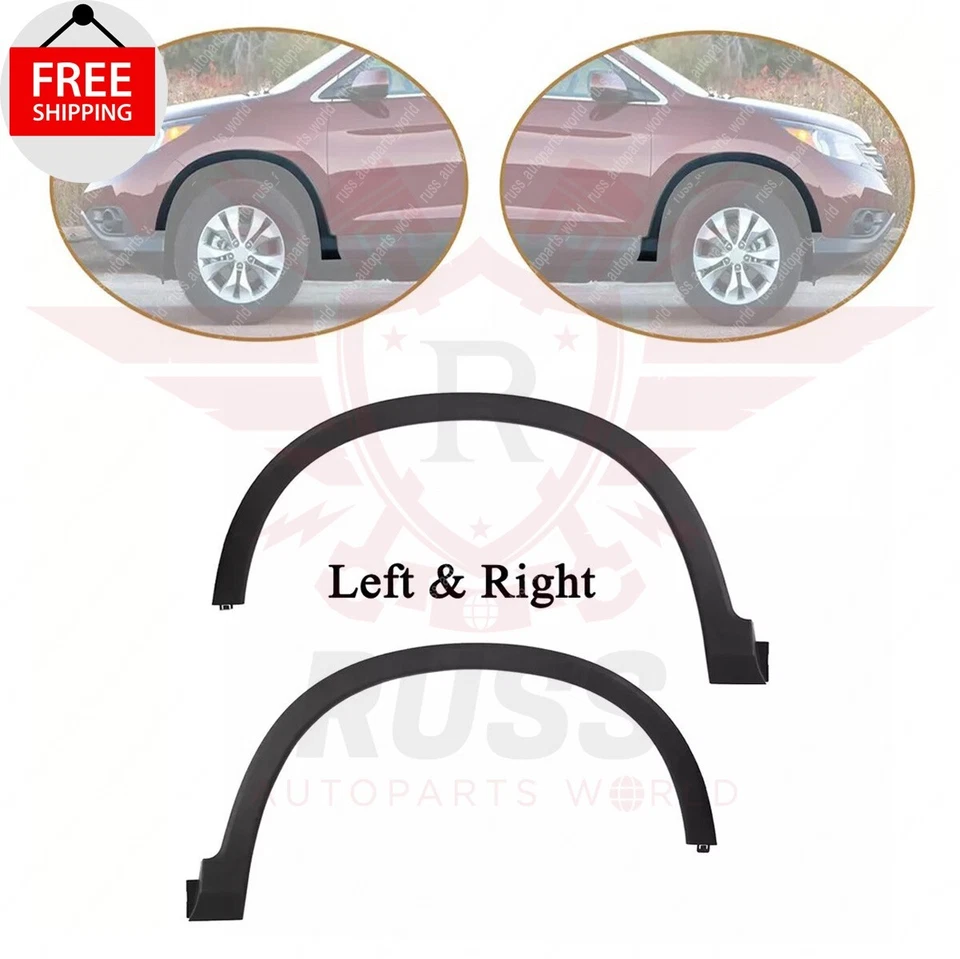 New Front Fender Trim Molding Left & Right  Pair Set Fits 2012-2016 Honda CR-V Foto 1 de 4