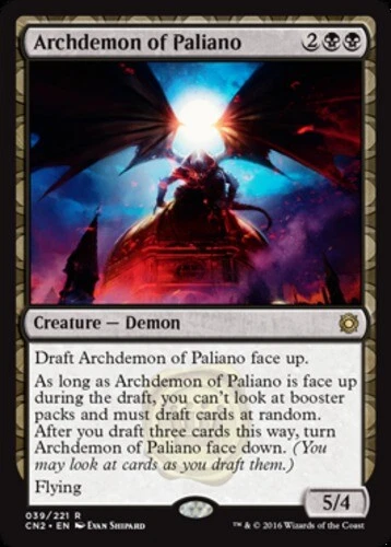 Archdemon of Paliano ~ Lightly Played Conspiracy 2: Take the Crown MTG Magic Ult - Image 1 of 1